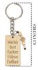 Inkdotpot Смешной брелок для ключей Лучший в мире пердежник Я имею в виду отца Брелок с гравировкой из дерева ко Дню отца Новинка