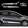 Автомобильные боковые полосы-наклейки для Ford Focus Fiesta, декаль на кузов, виниловая гоночная графика, полосы на пороги дверей, аксессуары для экстерьера автомобиля