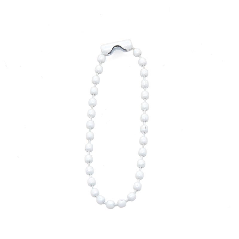 2.4mm Colorful Bead Chain for DIY Jewelry – Painted Iron Wave Chain with Buckle Pendant Connector