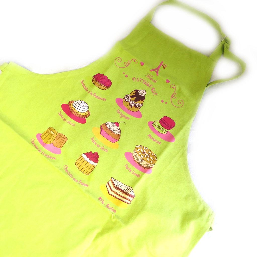 Les Trésors De Lily [M5753] - Дизайнерский фартук 'La Patisserie Française' фисташково-зеленый