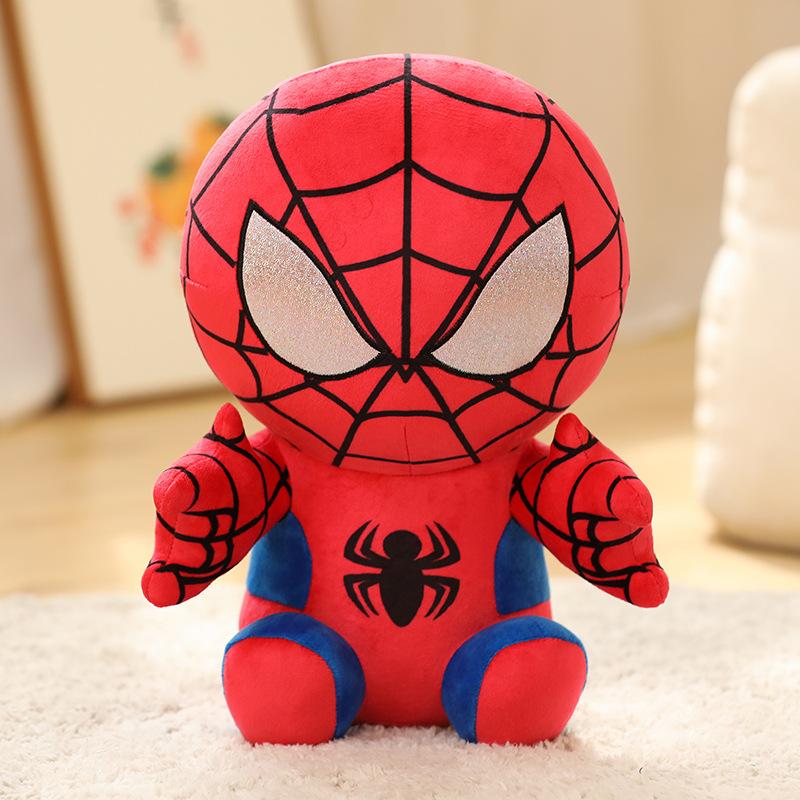 20cm Anime Spider Man Plush Doll Kawaii Cute Cartoon Red Black Stuffed Doll Home Room Decor Peluche Pillow Birthday Gift Kid