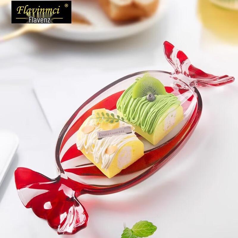 Европейская хрустальная тарелка для фруктов и закусок Flevincy