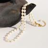 New Fashionable and Elegant Trendy Brand Genuine Freshwater Rice Bead Bead Bead Collarbone Chain