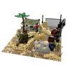 Строительные блоки пустынная военная сцена командный батальон MOC ракетная установка DIY сборка мелкие строительные блоки
