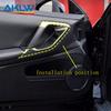 Real Carbon Fiber Car Window Glass Lift Handle Position Decorative Frame for Nissan GTR R35 2008-2016 Car Interior Accessories