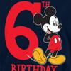 Disney Childrens/Kids Mickey Mouse 6th Birthday Hoodie