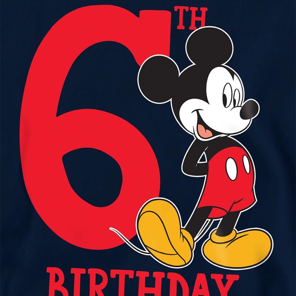 Disney Childrens/Kids Mickey Mouse 6th Birthday Hoodie