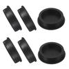 Uxcell 6-Piece T-Shaped Silicone Plugs, 52mm2.05" Diameter, Elastic Waterproof Silicone Plugs, Reusable Bottle Stopper Sealing Round Hole Plugs, Black