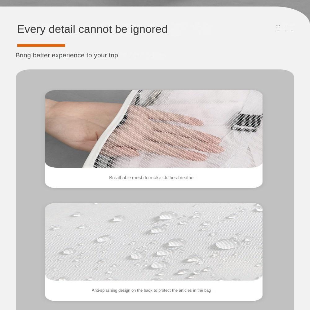 Clothes Subpackage Compressible Suitcase Packing Handbag Visible Waterproof Bag Travel Storage Bag