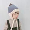 Knitted Ear Protection Cap Cartoon Dinosaurs Earflap Hats Fashion Children's Hats  Autumn Winter