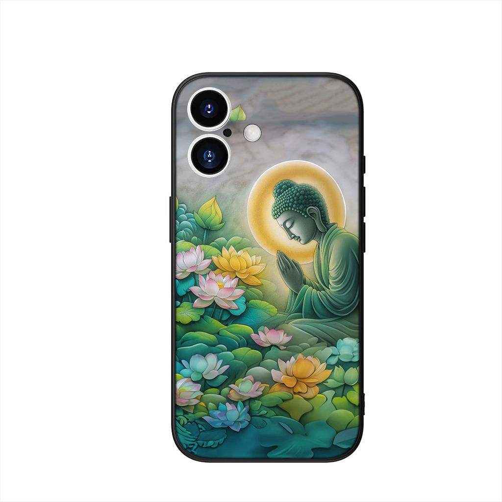 Lord Buddha Wallpaper Lotus Flower Case for Motorola Moto Edge 70 60 Fusion 40 NEO 20 Pro G Stylus G56 G96 G71 G73 G42 G51 G52
