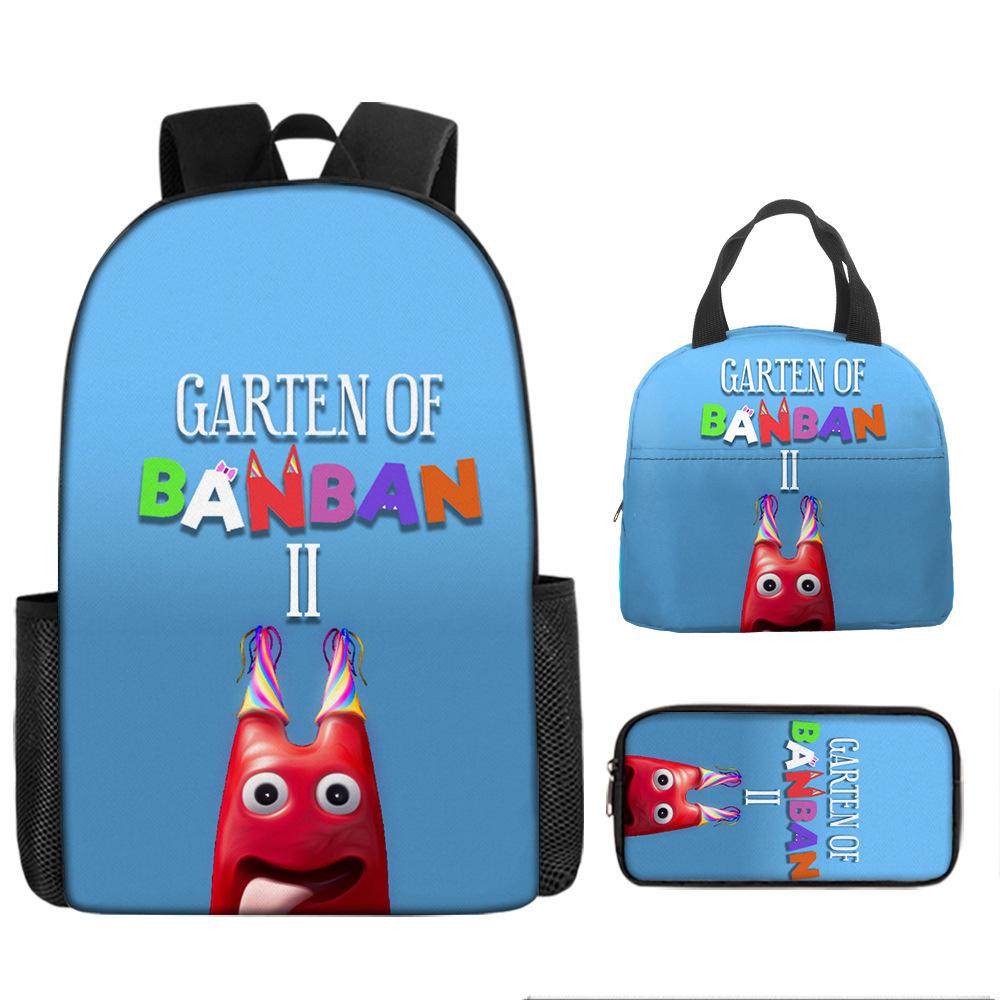 Class Garden Cartoon Primary and Secondary School School Bag Children's Backpack Backpack Three-piece Set