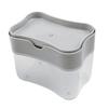Push Soap Dispenser Plastic Labor Saving Push Down Dish Soap Dispenser for Hand Washing Kitchen