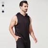 Мужской летний быстросохнущий спортивный жилет с капюшоном - Повседневный, дышащий, в европейском и американском стиле для бега на открытом воздухе и фитнеса