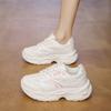 Маленький мужчина 5-7 см толщина подошвы увеличивающие рост папины кроссовки женские 2025 новый летний сетчатый дышащий спортивный и повседневный обувь