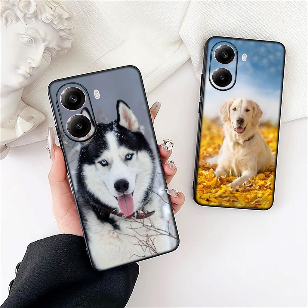Husky Golden Retriever Dog Phone Case for Samsung Galaxy S22 S21 S20 FE Ultra Plus A35 A36 A37 A33 A34 A04 A71 Cover Casing