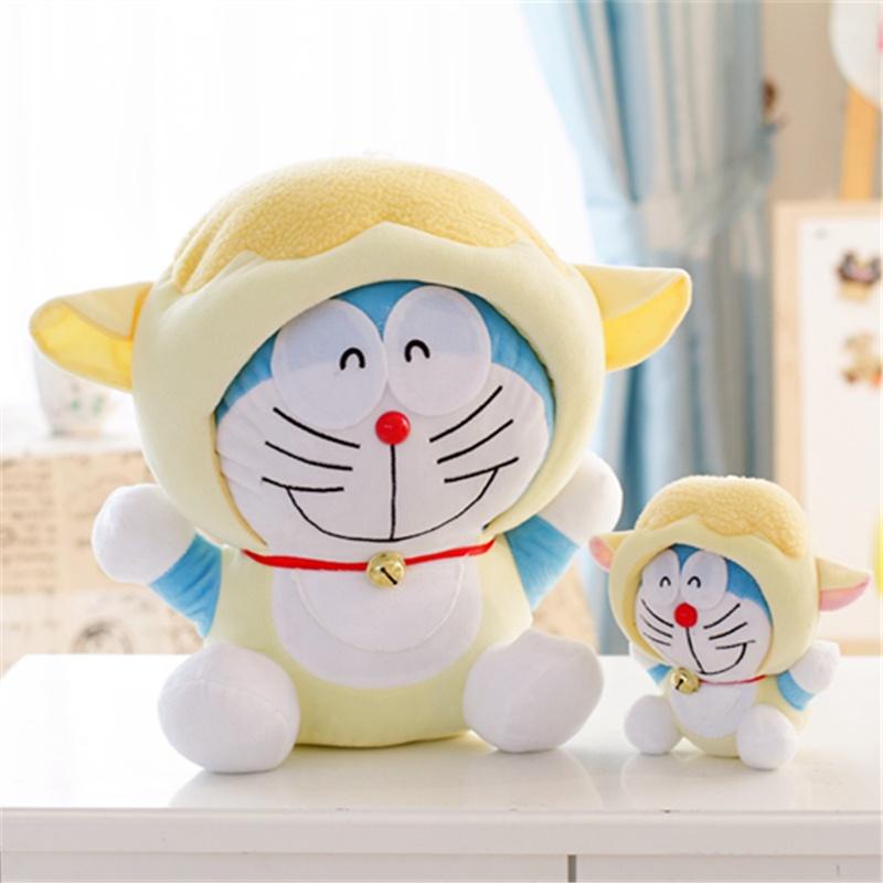 20-70cm Cartoon Creative Doraemon Zodiac Plush Fashion Style Home Decoration Software Pillow Anime Doraemon Juguetes del zodiaco