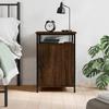 VidaXL Bedside Table Brown Oak 40x42x60 Cm Engineered Wood 825871