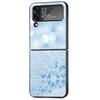 Чехол для Samsung Galaxy Zflip Z Flip 4 Zflip3 Z Flip 3 5g Zflip4 Flip3 Flip4 Красивая снежинка Art Черные чехлы Роскошные