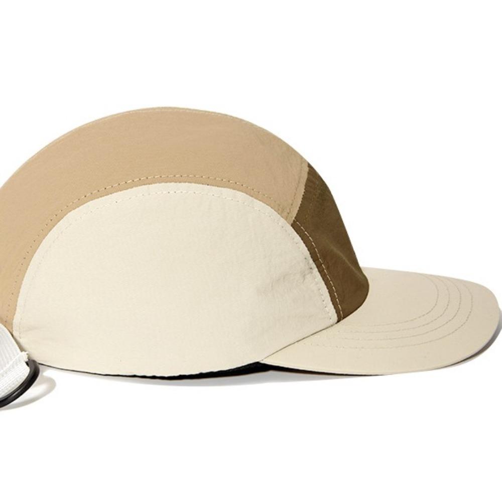 Waterproof Quick-drying Dad Hat Splicing 5-panel Baseball Cap Fashion Curved Brim Golf Hat Running