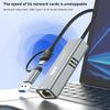 Адаптер USB 5 Гбит/с на Ethernet для ноутбука, чипсет RTL8157, 5000 Мбит/с USB3.2 на RJ45, сетевой конвертер 5G 2.5G 1G 100 Мбит/с