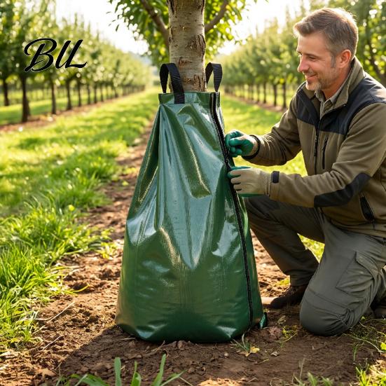 Landscape Tree Care 20 Gallon Watering Bag, Heavy Duty Slow Release Irrigation Large Capacity Waterer Reusable Drip Bag for Garden Trees Water Potted