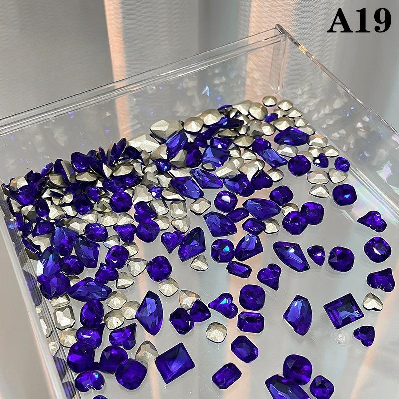 20 шт. Смешанные размеры Различная форма Ноготь 3D Стеклянные кристаллы Бриллианты Любовь Искажает Сердце Супер Блестящие Шармы Драгоценные камни Камни Д