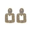 Square Diamond Dangle Earrings for Women  Creative Design Temperament Personality Jewelry Girl Gift Brincos