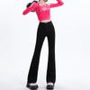Versatile High-waisted Micro-flared Pants Elastic and Thin Jeans Women's Autumn Horseshoe Long Denim Plus Trousers