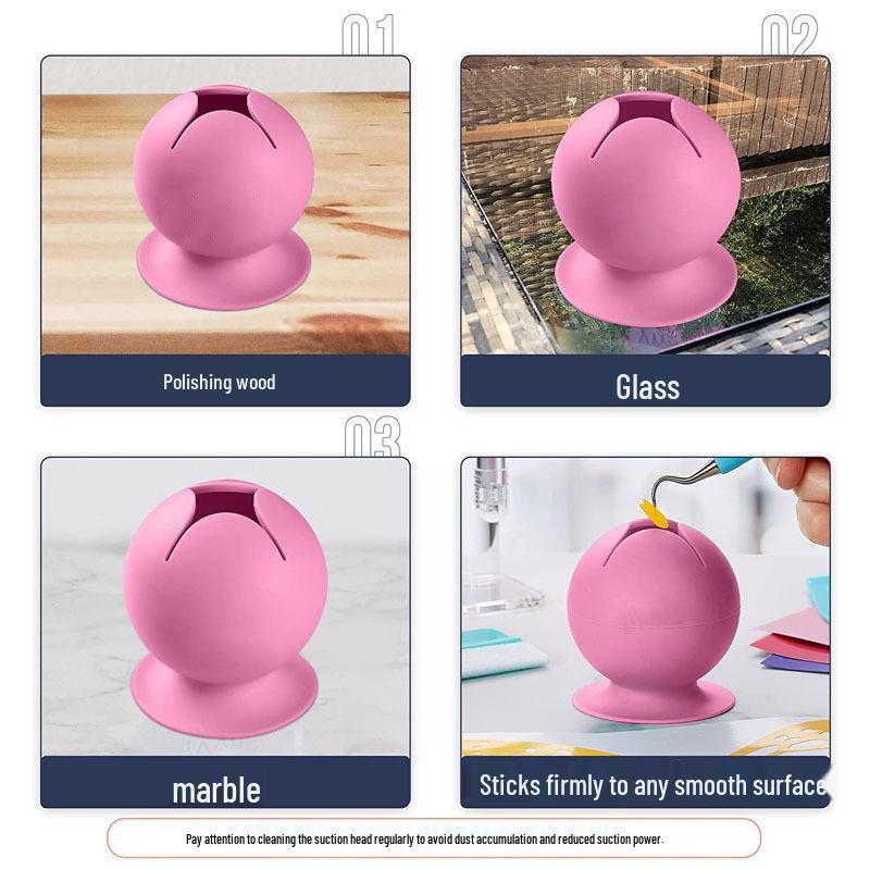 Силиконовая присоска для сбора швейных обрезков - Органайзер ручной работы в форме шара