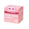 105Sheets Kawaii Pull-out Sticky Notes Creative Translucent Cartoon Notepads Full Adhesive Roll Paper Type Colorful Memo Pad