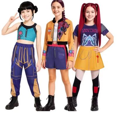Детский костюм для ролевой игры «Охотники на демонов K-pop Руми Зои Мира, напечатанный на 3D-принтере»
