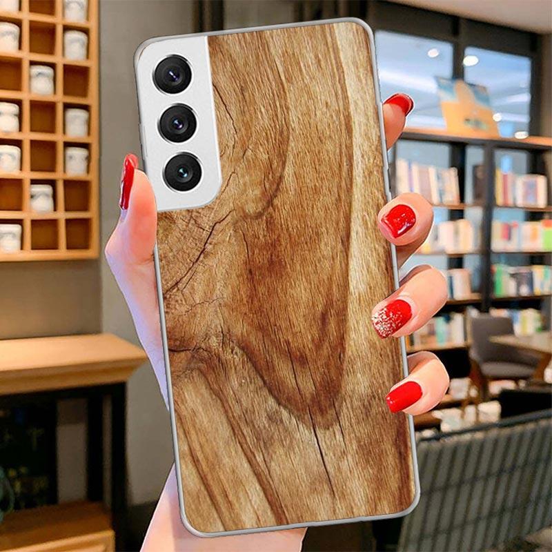Wood Wooden Pattern Cover Phone Case For Samsung Galaxy S26 S25 Edge S24 Ultra S23 S22 Plus S21 S20 FE Soft Fundas Shell Galaxy