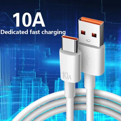 120 Вт 10 А USB Type-C USB-кабель Линия супербыстрой зарядки Быстрая зарядка Кабели USB-C Шнур для передачи данных 1/1,5/2 м