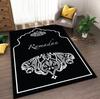 Ramadan Muslim Prayer Mat Halal Carpet for Bedroom Decor Living Room Anti-slip Rug Machine Washable Carpet Entrance Doormat