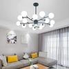 Скандинавская минималистичная люстра 2025: Современный дизайн молекул для гостиной, спальни и ресторана