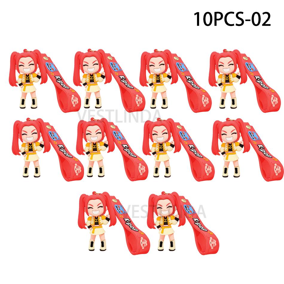 KPOP Demon Hunters Keychain Pendant Little Tiger Character PVC Figure Anime Theme Keyring For Kids Fans Gift Backpack Phone Bag