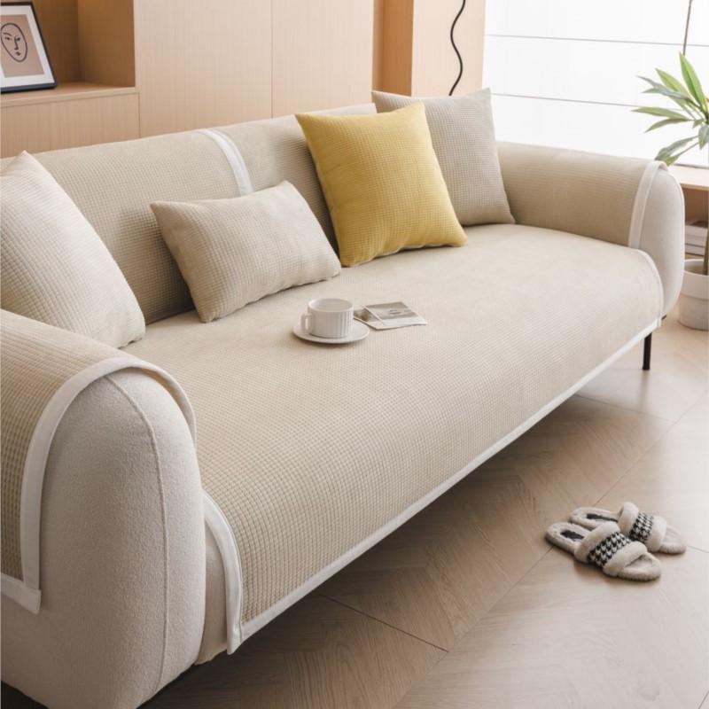 Autumn Winter Home Non-slip Living Room Sofa Cushion Couch Sofa Covers Mat Chenille Slipcover Corn Corduroy Funda Sofa Mats