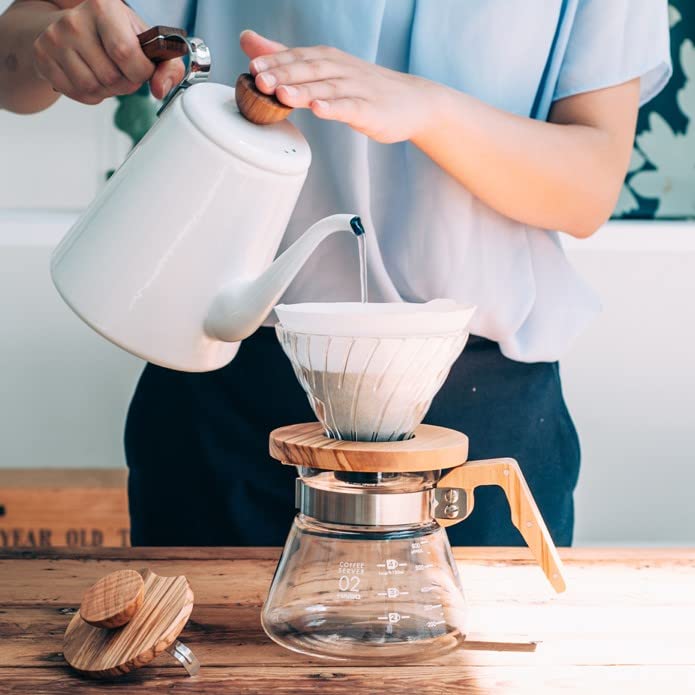 Кофейный сервер HARIO 600 Olive Wood Практичная емкость 600 мл VCWN-60-OV