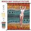 Bohemian Beach Picnic Mat: Outdoor, Moisture-Proof, Custom Tent Cushion