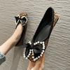 2024 Spring Summer Shoes Women Flats Elegant Ladies Leopard Shoes Fashion Brand Woman Boat Shoes Flat Plus Size 42 A4376