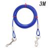 3m/10m Heavy Duty Tie Out Cable Leash with Metal Durable Steel Glue Coating Wire Traction Rope for Dogs Outdoor Cable Steel