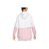 Nike Куртка с капюшоном и принтом логотипа Color Block Design, женская куртка розового и белого цвета DQ3353-101