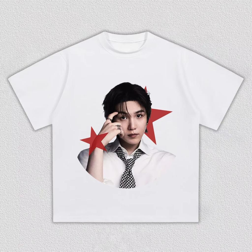 2026 BTS World Tour Arirang Suga Pattern Kpop Loose Fashion Unisex Women And Men T-Shirt