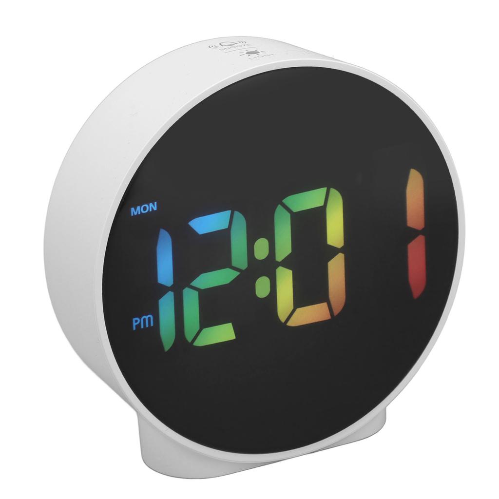 4 Inch LED Alarm Clock Multifunction Innovative 12 24H Time Display 3 Level Brightness Electric Alarm Clock for Home