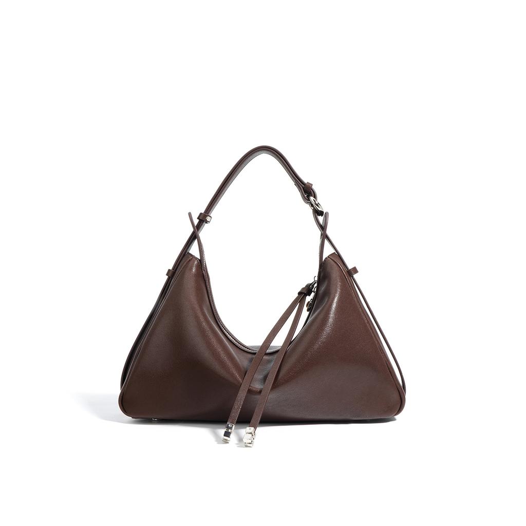 Leather Underarm Bag New Women's Bag Niche Messenger Bag Cowhide Crescent Fashion Shoulder Bag