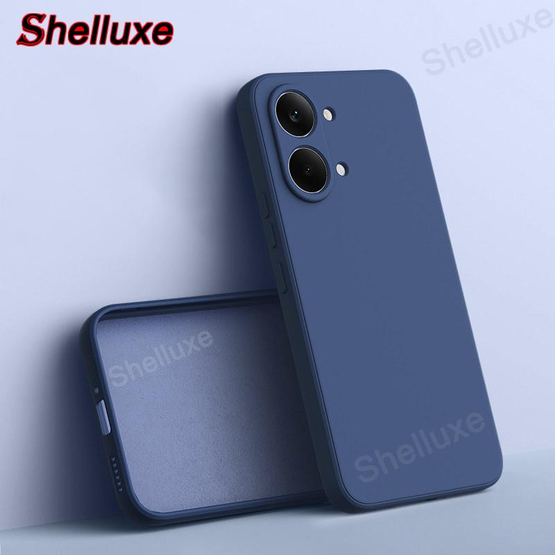 Shelluxe Квадратный Оригинальный Чехол из Жидкого Силикона Для Xiaomi POCO X8 X7 Pro Max PocoX8 PocoX7 Pro Глобальный Шелковистый На ощупь Мягкая Защитная Крышка для Телефона