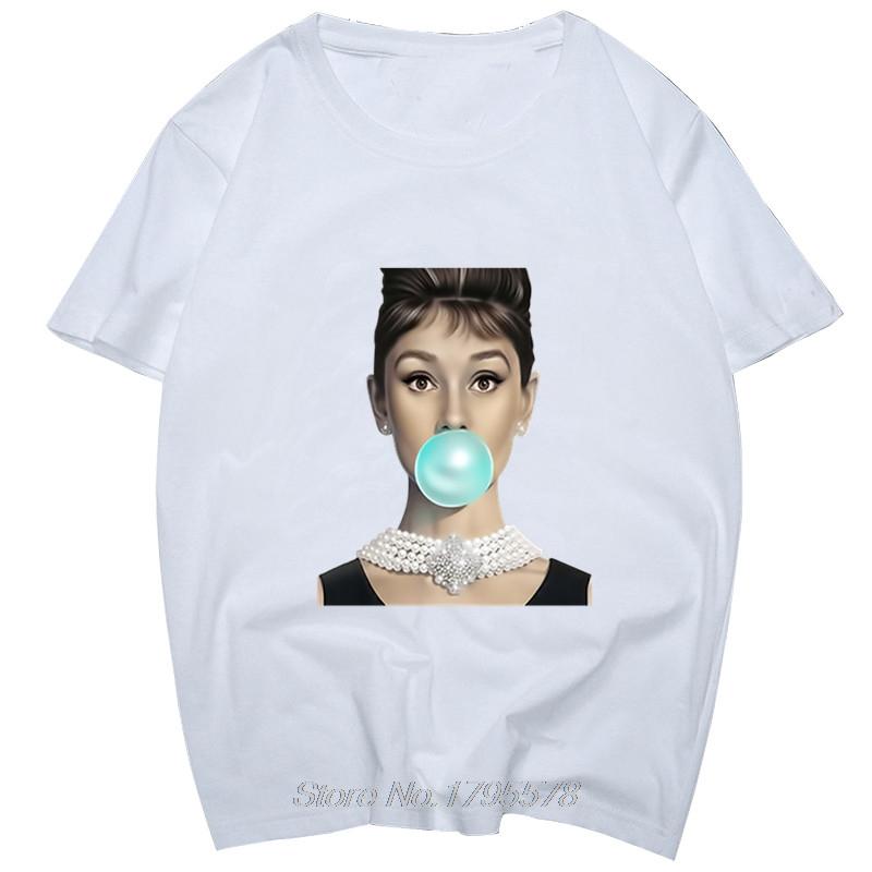 Audrey Hepburn Women T-Shirt Classic Men Cotton T-Shirt With Audrey Hepburn Harajuku O-Neck Short Sleeve Tshirt Tees