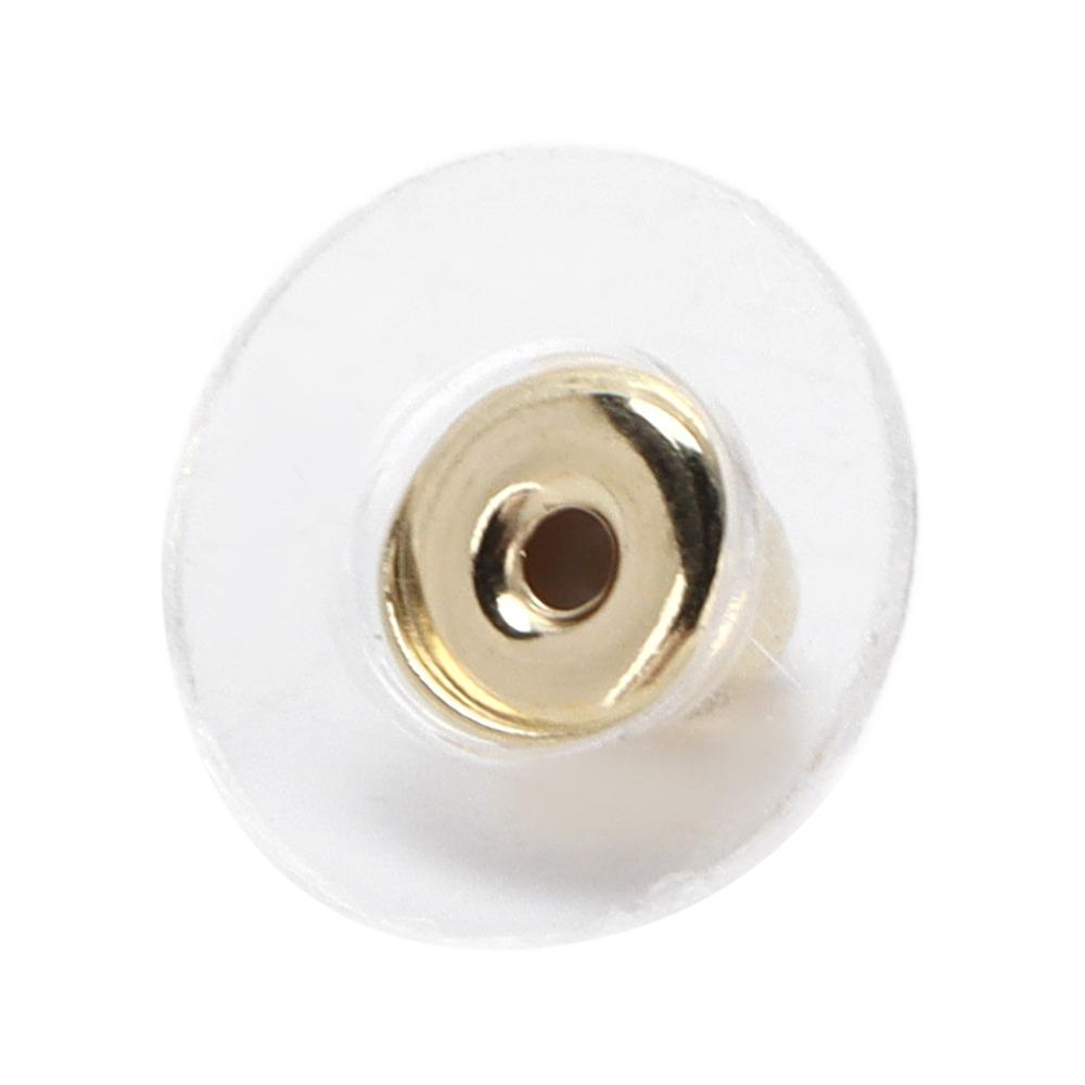 200pcs Transparent Earring Stoppers Silicone Earring Backings Earring Backs Droopy Ears