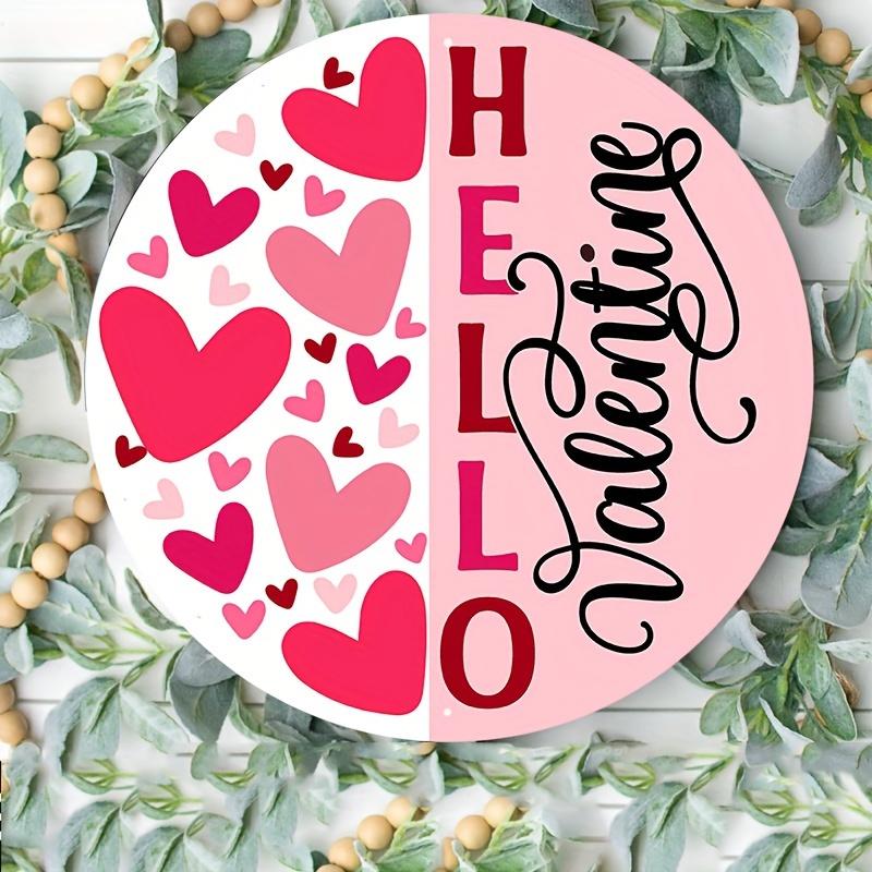 1 шт. Современная деревянная табличка на дверь с надписью «С Днем святого Валентина» — многофункциональный праздничный настенный декор с акцентами в виде сердца для использования дома и на улице